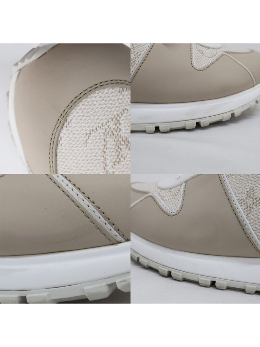 Louis Vuitton Runaway Sneakers 1 Ahso4 Monogram Beige Size - Picture 8 of 10